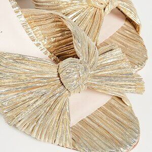 Loeffler Randall Camellia Knotted Sandel in Gold Size 9- Worn once